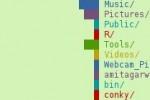 Color disk usage on Fedora